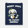 Merry Xmas-none matte poster-Weird & Punderful