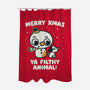 Merry Xmas-none polyester shower curtain-Weird & Punderful