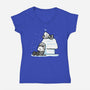 Snowsnoopers-womens v-neck tee-Boggs Nicolas