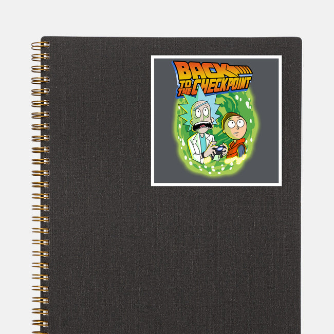 Back To The Checkpoint-none glossy sticker-Diego Oliver