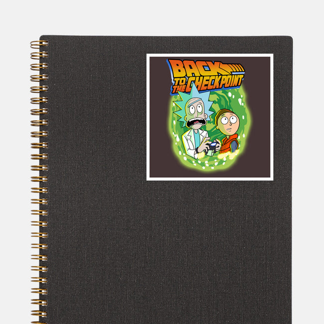 Back To The Checkpoint-none glossy sticker-Diego Oliver
