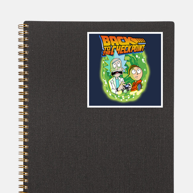 Back To The Checkpoint-none glossy sticker-Diego Oliver
