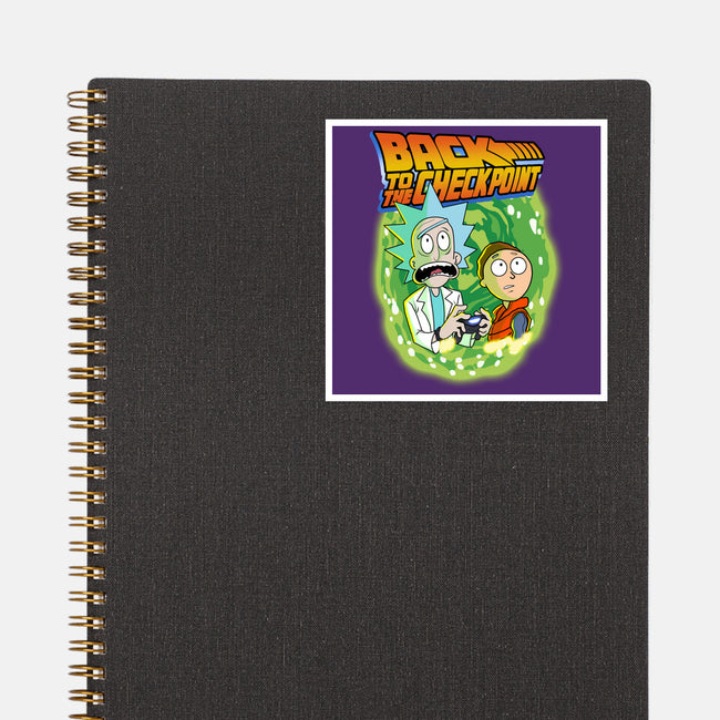 Back To The Checkpoint-none glossy sticker-Diego Oliver