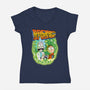 Back To The Checkpoint-womens v-neck tee-Diego Oliver