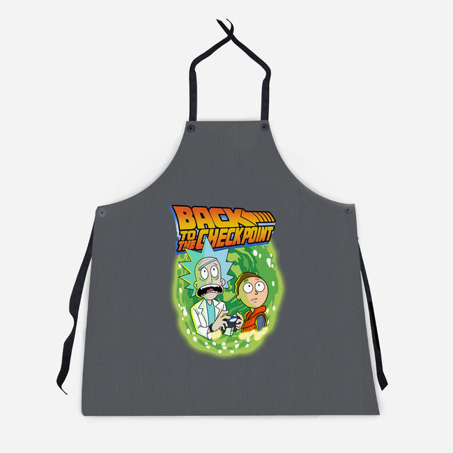 Back To The Checkpoint-unisex kitchen apron-Diego Oliver