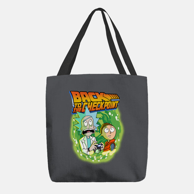 Back To The Checkpoint-none basic tote bag-Diego Oliver