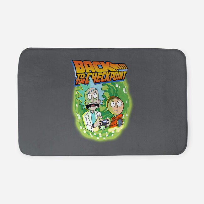 Back To The Checkpoint-none memory foam bath mat-Diego Oliver