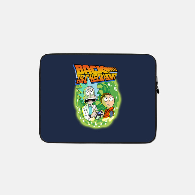 Back To The Checkpoint-none zippered laptop sleeve-Diego Oliver