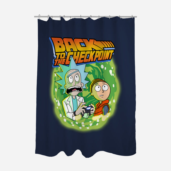 Back To The Checkpoint-none polyester shower curtain-Diego Oliver