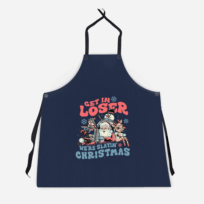 Slayin' Christmas-unisex kitchen apron-momma_gorilla