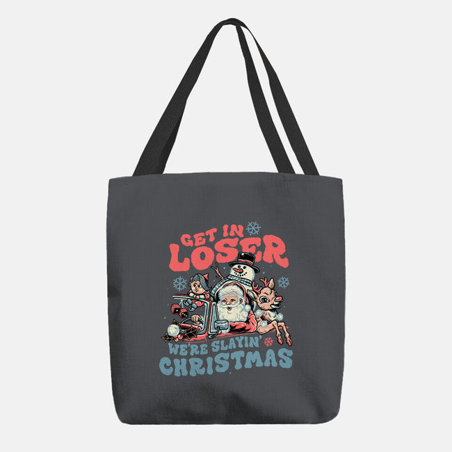 Slayin' Christmas-none basic tote bag-momma_gorilla