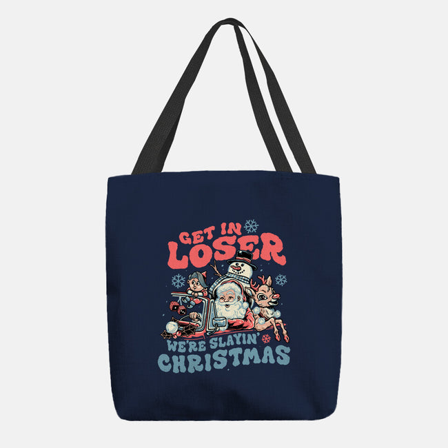 Slayin' Christmas-none basic tote bag-momma_gorilla