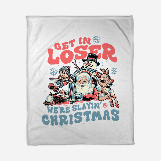 Slayin' Christmas-none fleece blanket-momma_gorilla