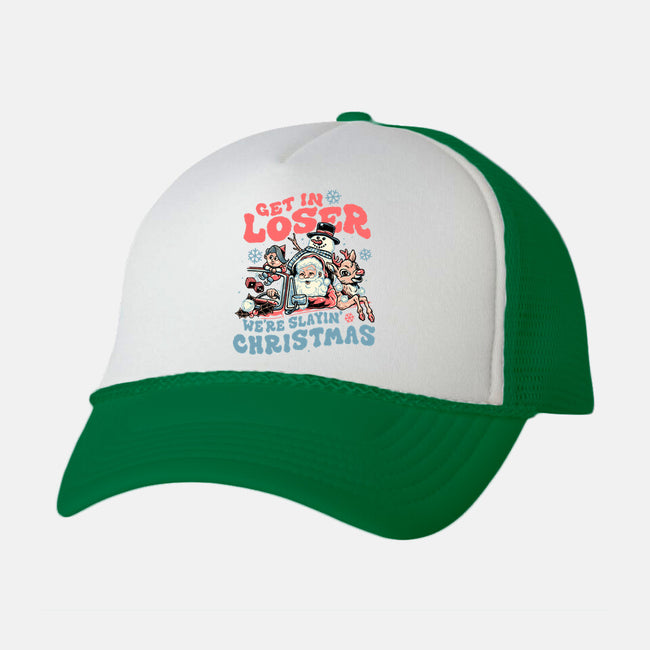 Slayin' Christmas-unisex trucker hat-momma_gorilla