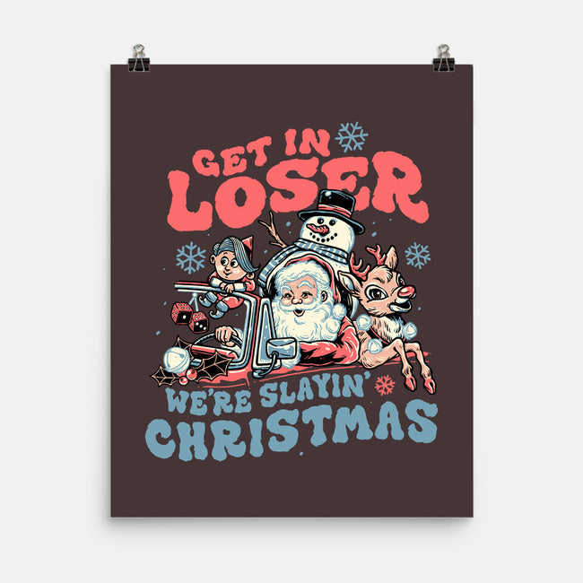 Slayin' Christmas-none matte poster-momma_gorilla