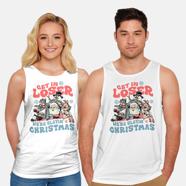 Slayin' Christmas-unisex basic tank-momma_gorilla