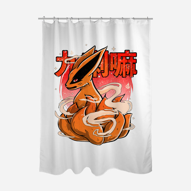 Chibi Kurama-none polyester shower curtain-IKILO