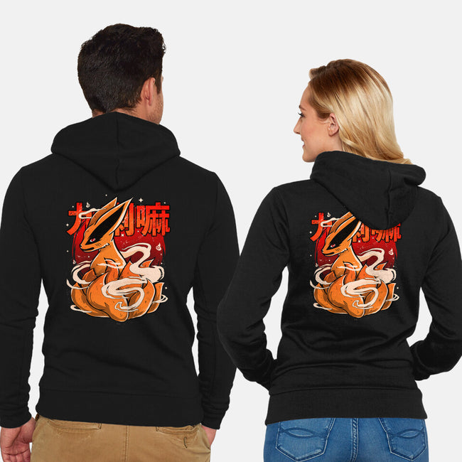 Chibi Kurama-unisex zip-up sweatshirt-IKILO