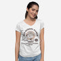 Nostalgic Boy-womens v-neck tee-retrodivision