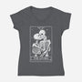 The Lovers Tarot-womens v-neck tee-eduely