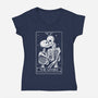The Lovers Tarot-womens v-neck tee-eduely
