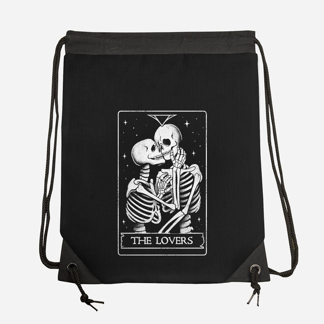 The Lovers Tarot-none drawstring bag-eduely