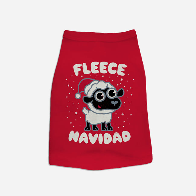 Fleece Navidad-dog basic pet tank-Weird & Punderful