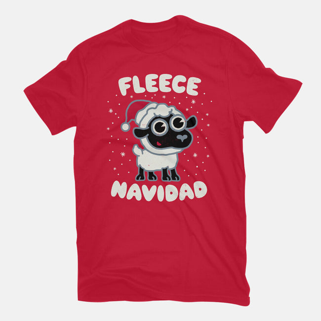 Fleece Navidad-womens basic tee-Weird & Punderful