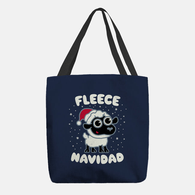 Fleece Navidad-none basic tote bag-Weird & Punderful