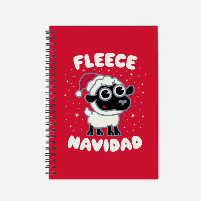 Fleece Navidad-none dot grid notebook-Weird & Punderful