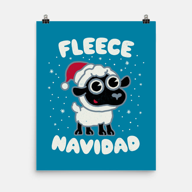 Fleece Navidad-none matte poster-Weird & Punderful