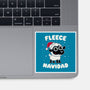 Fleece Navidad-none glossy sticker-Weird & Punderful