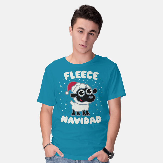 Fleece Navidad-mens basic tee-Weird & Punderful