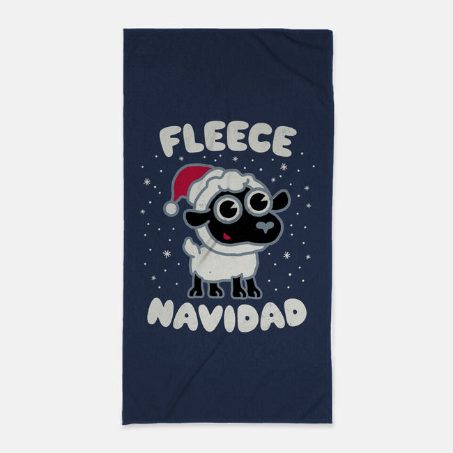 Fleece Navidad-none beach towel-Weird & Punderful