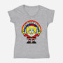 Santa Pants-womens v-neck tee-Boggs Nicolas