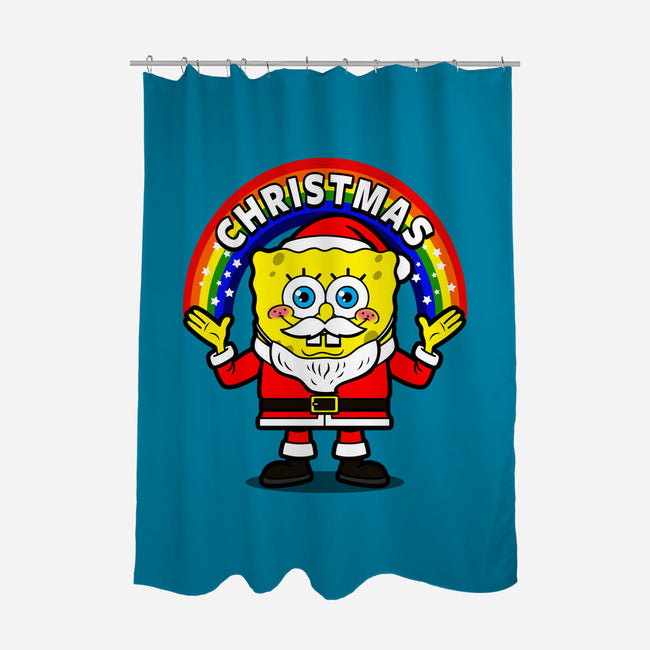 Santa Pants-none polyester shower curtain-Boggs Nicolas