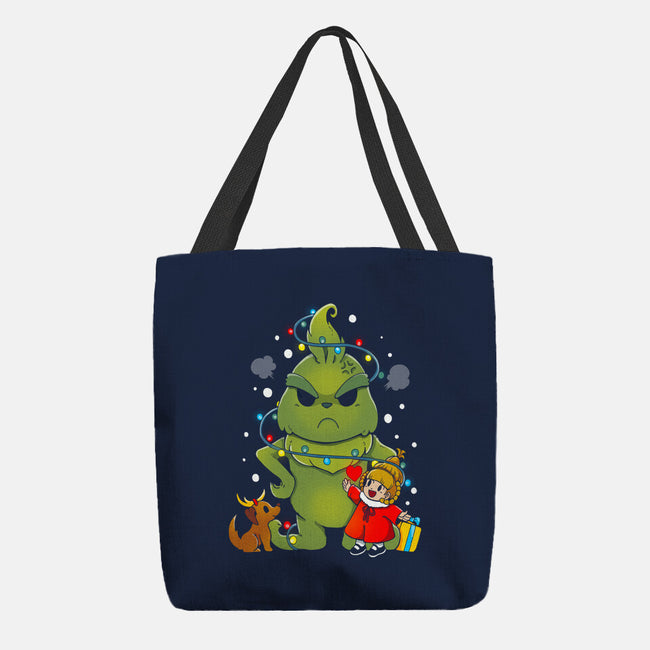 A Grumpy Christmas-none basic tote bag-Vallina84