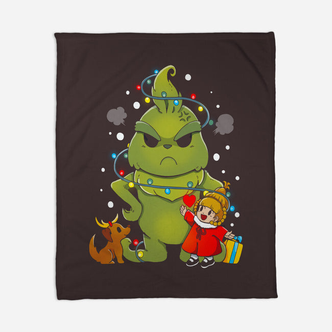 A Grumpy Christmas-none fleece blanket-Vallina84