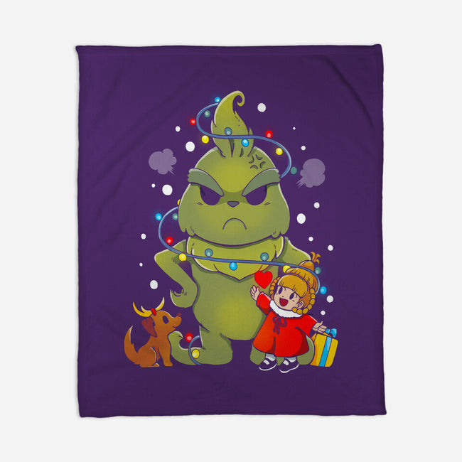 A Grumpy Christmas-none fleece blanket-Vallina84