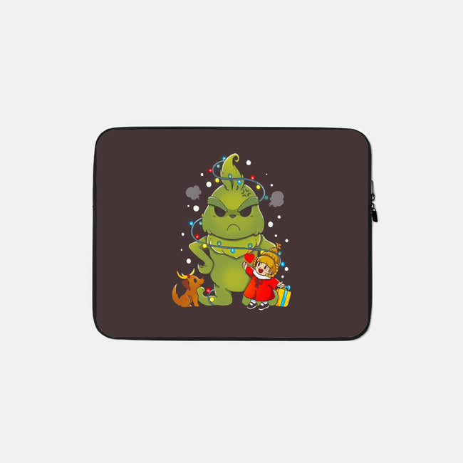 A Grumpy Christmas-none zippered laptop sleeve-Vallina84