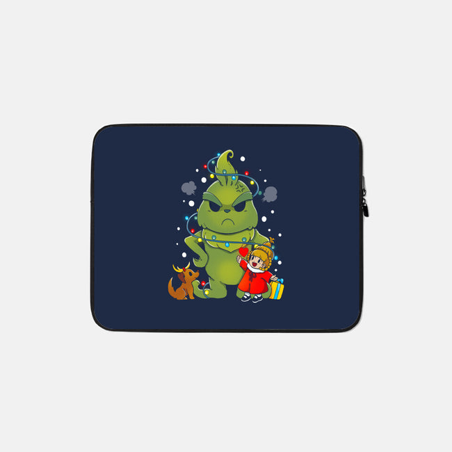 A Grumpy Christmas-none zippered laptop sleeve-Vallina84