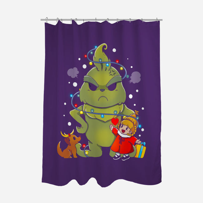 A Grumpy Christmas-none polyester shower curtain-Vallina84