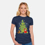 A Grumpy Christmas-womens fitted tee-Vallina84