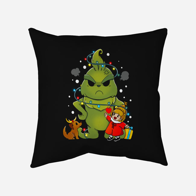 A Grumpy Christmas-none removable cover throw pillow-Vallina84