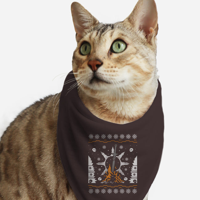 Souls Ugly Sweater-cat bandana pet collar-Logozaste