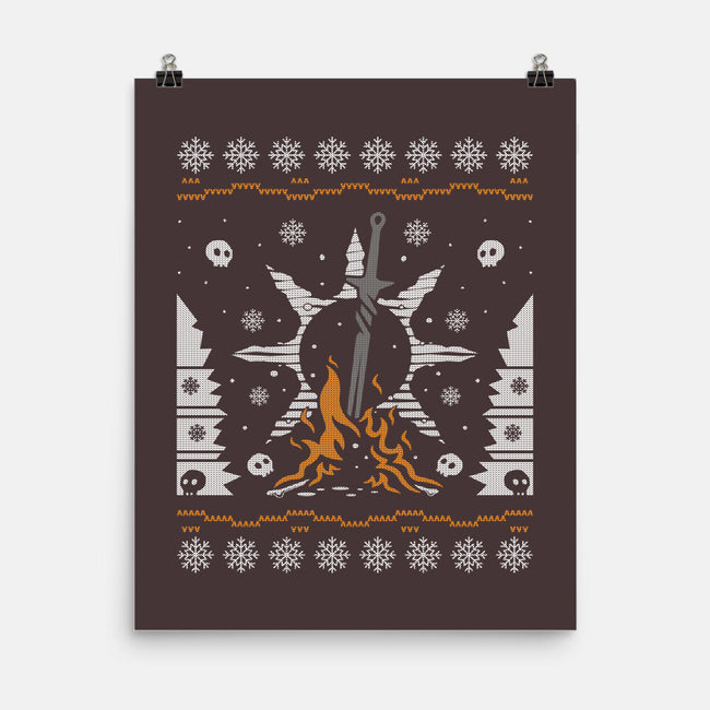 Souls Ugly Sweater-none matte poster-Logozaste