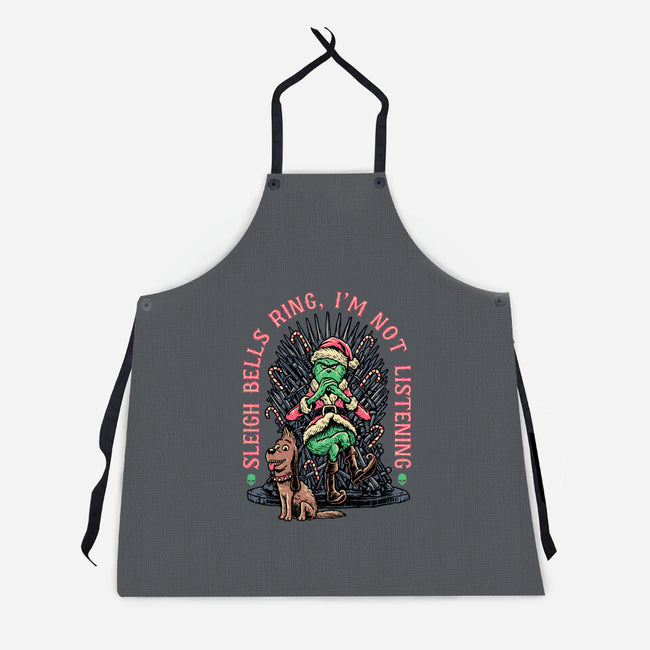 Sleigh Bells Ring-unisex kitchen apron-momma_gorilla
