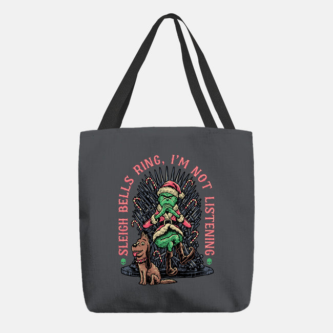 Sleigh Bells Ring-none basic tote bag-momma_gorilla