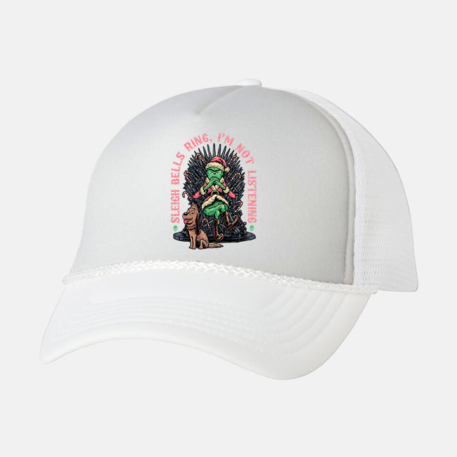 Sleigh Bells Ring-unisex trucker hat-momma_gorilla