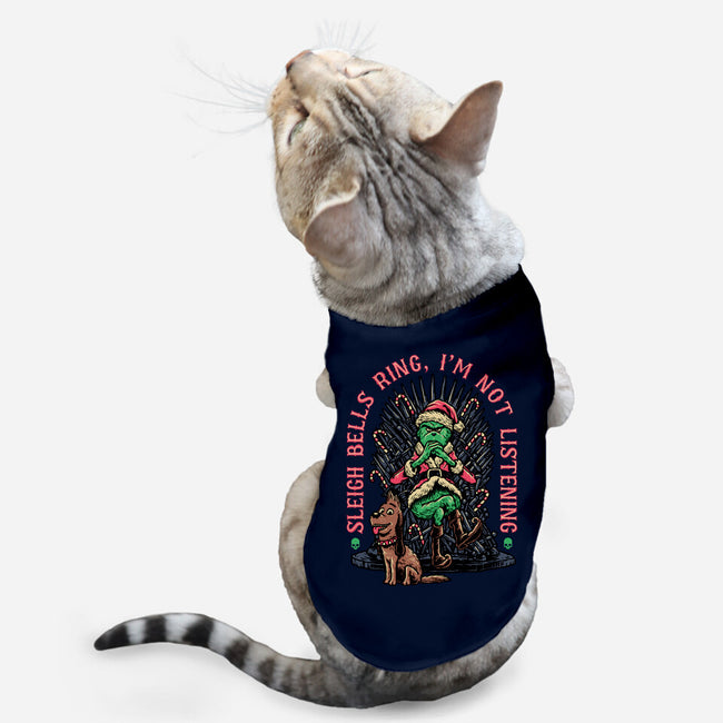 Sleigh Bells Ring-cat basic pet tank-momma_gorilla